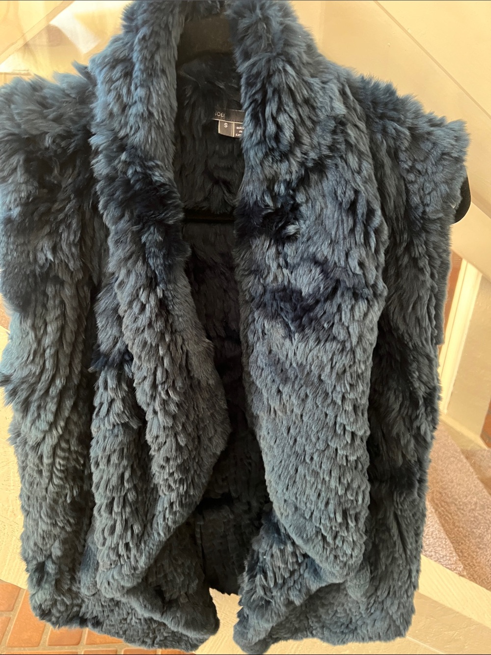 Vince rabbit Fur Vest open vest Women’s Vest S